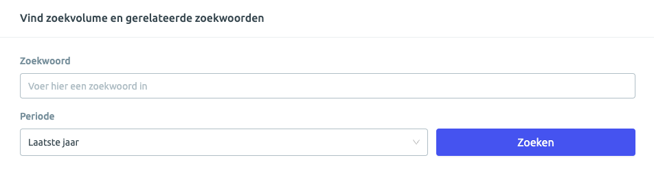 Keyword Verkenner periode